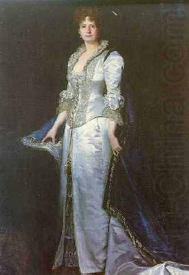 Portrait of Queen Maria Pia of Portugal, unknow artist